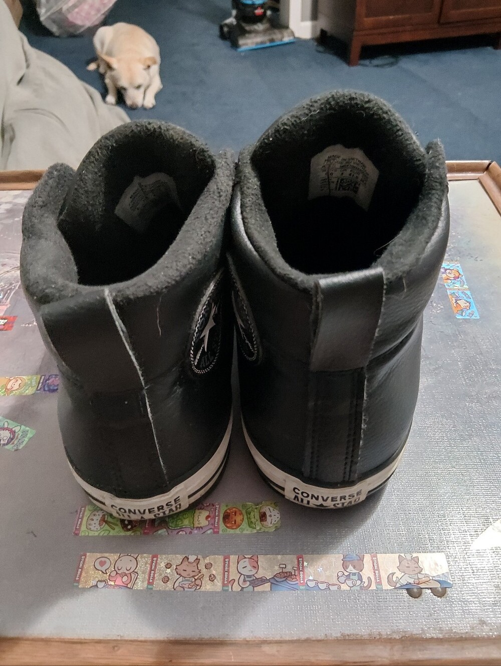 Converse Men's Black High-Top Sneakers - Picture 3 of 5